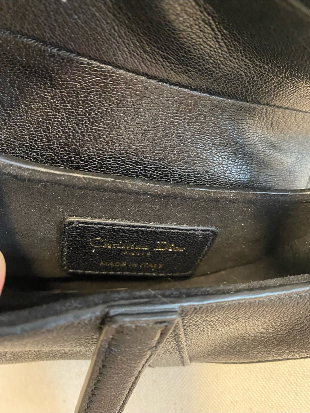AUTHENTIC Dior Micro Goatskin Saddle Bag - Picture 6 of 7